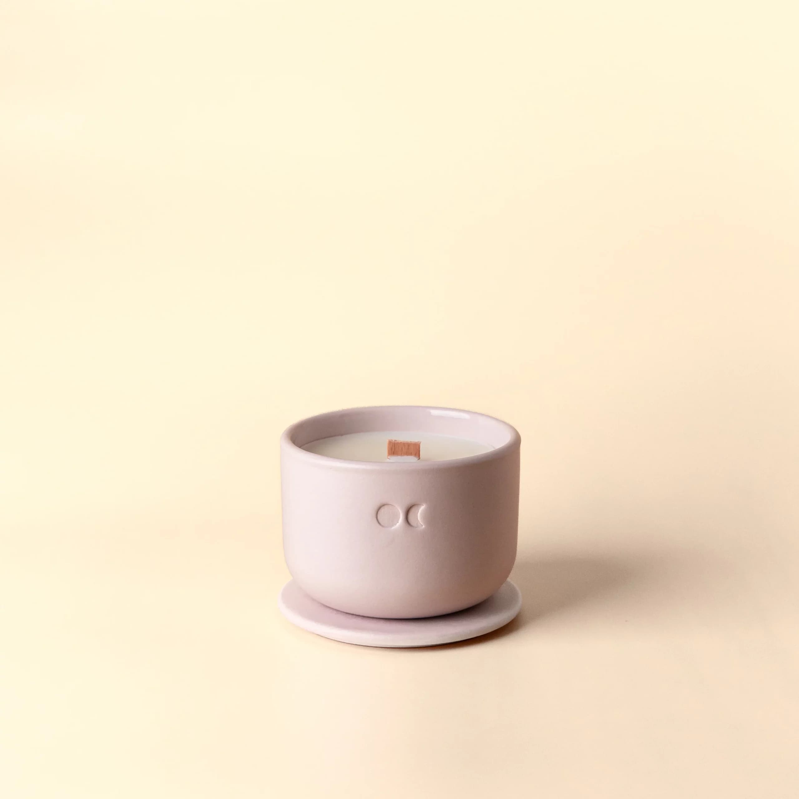 Blühende Keramikkerze - Oud & Rosen - 220g