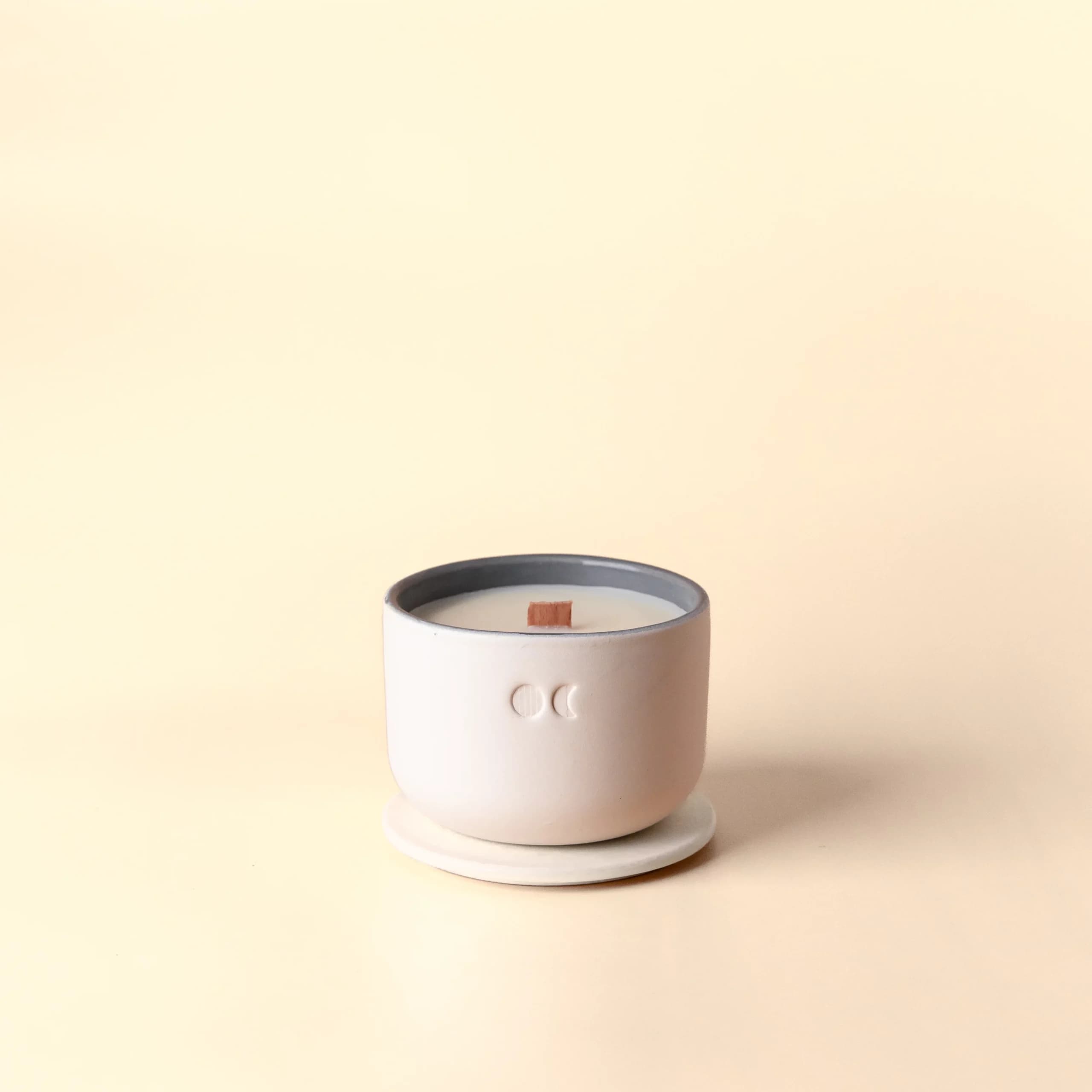 Blühende Keramikkerze - Vetiver - 220g