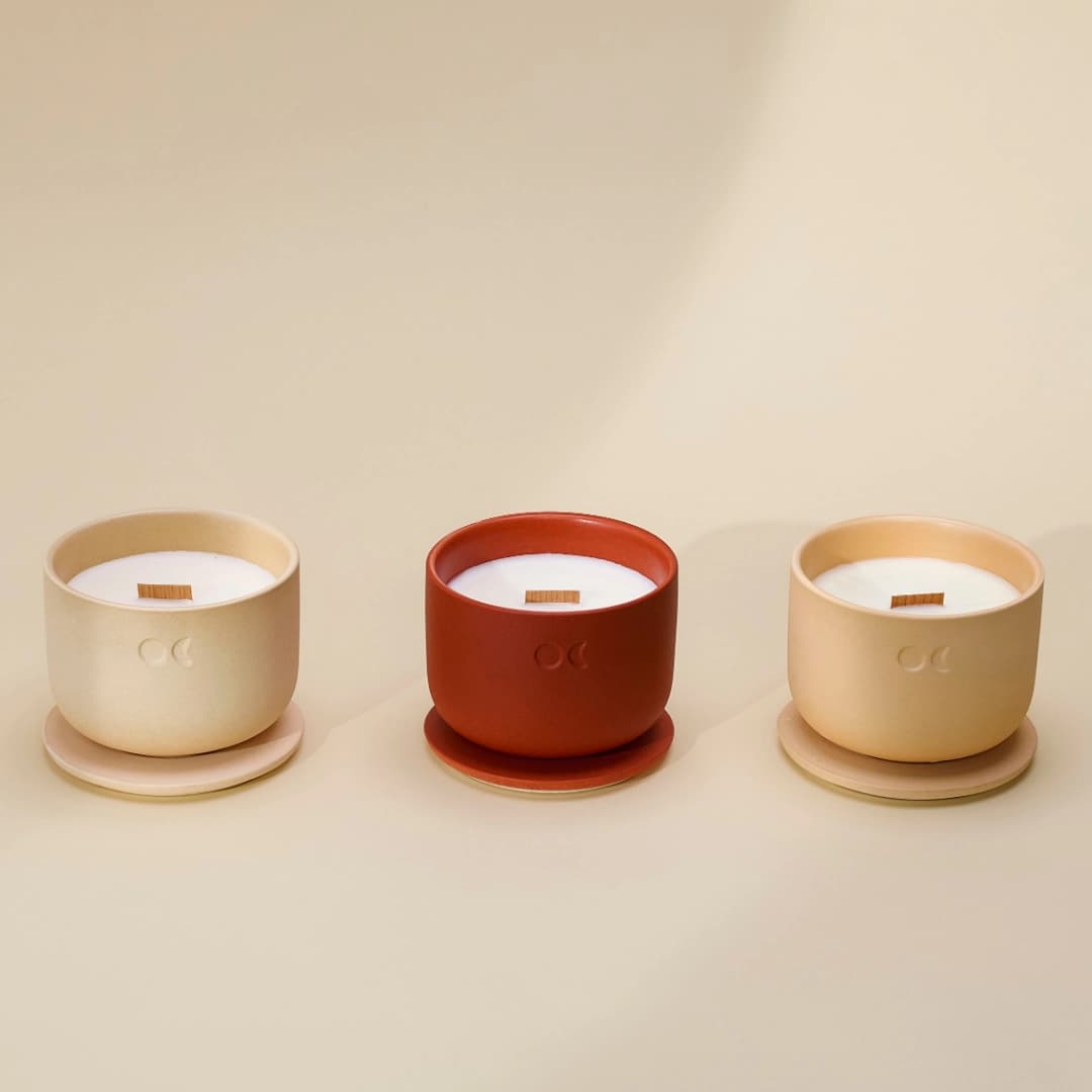 Blühendes Trio - Sandelholz, Mitternachtsjasmin, Amber (220gr X 3)